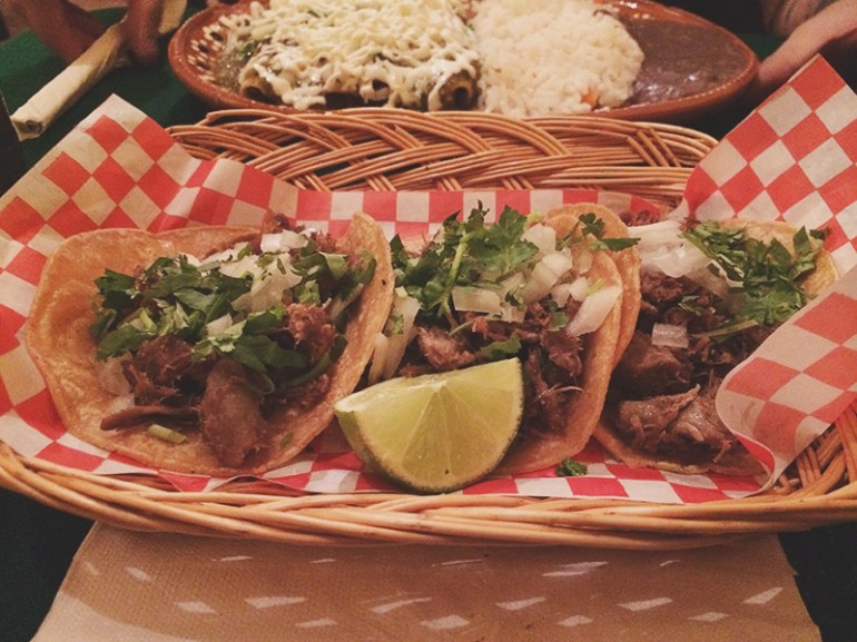 Beef Tongue Tacos